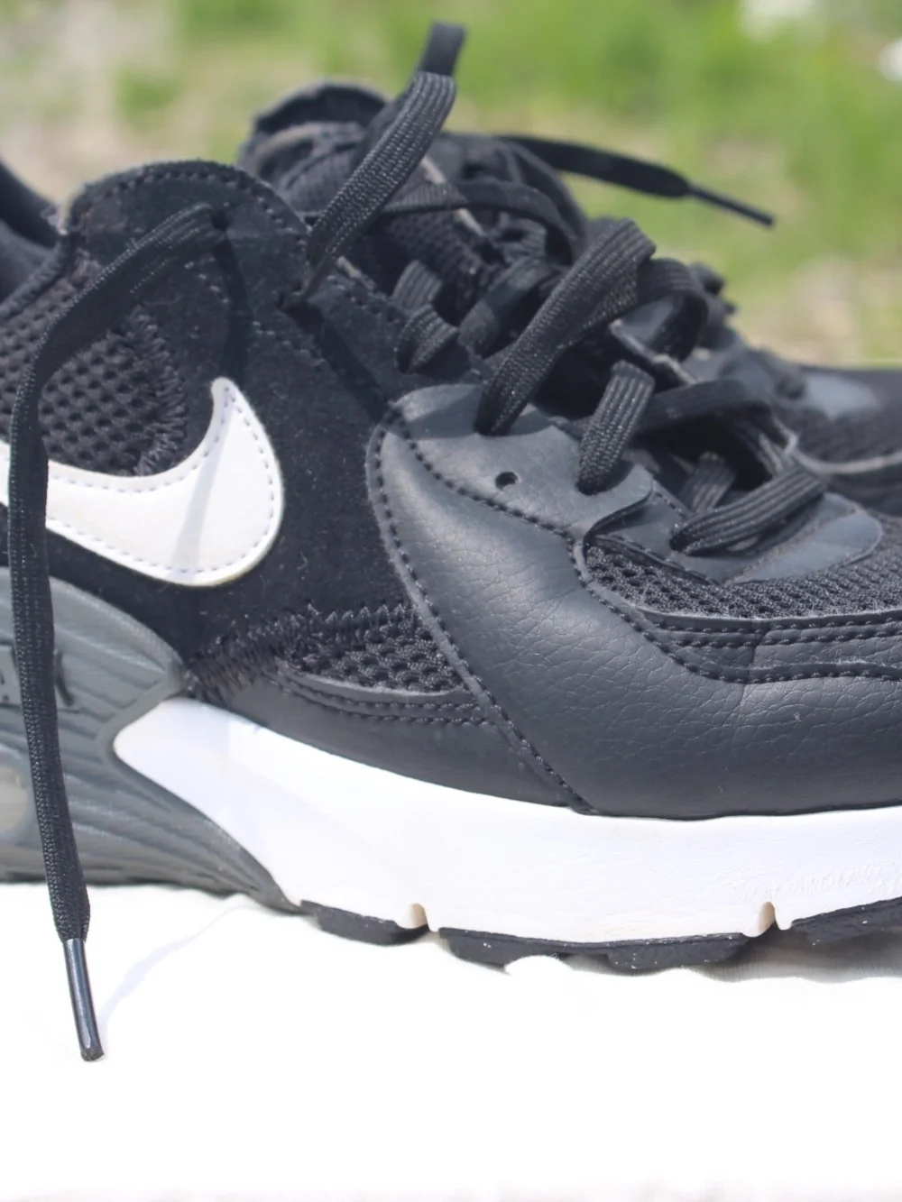 Nike Black Athletic Sneakers - Black with Red Accent